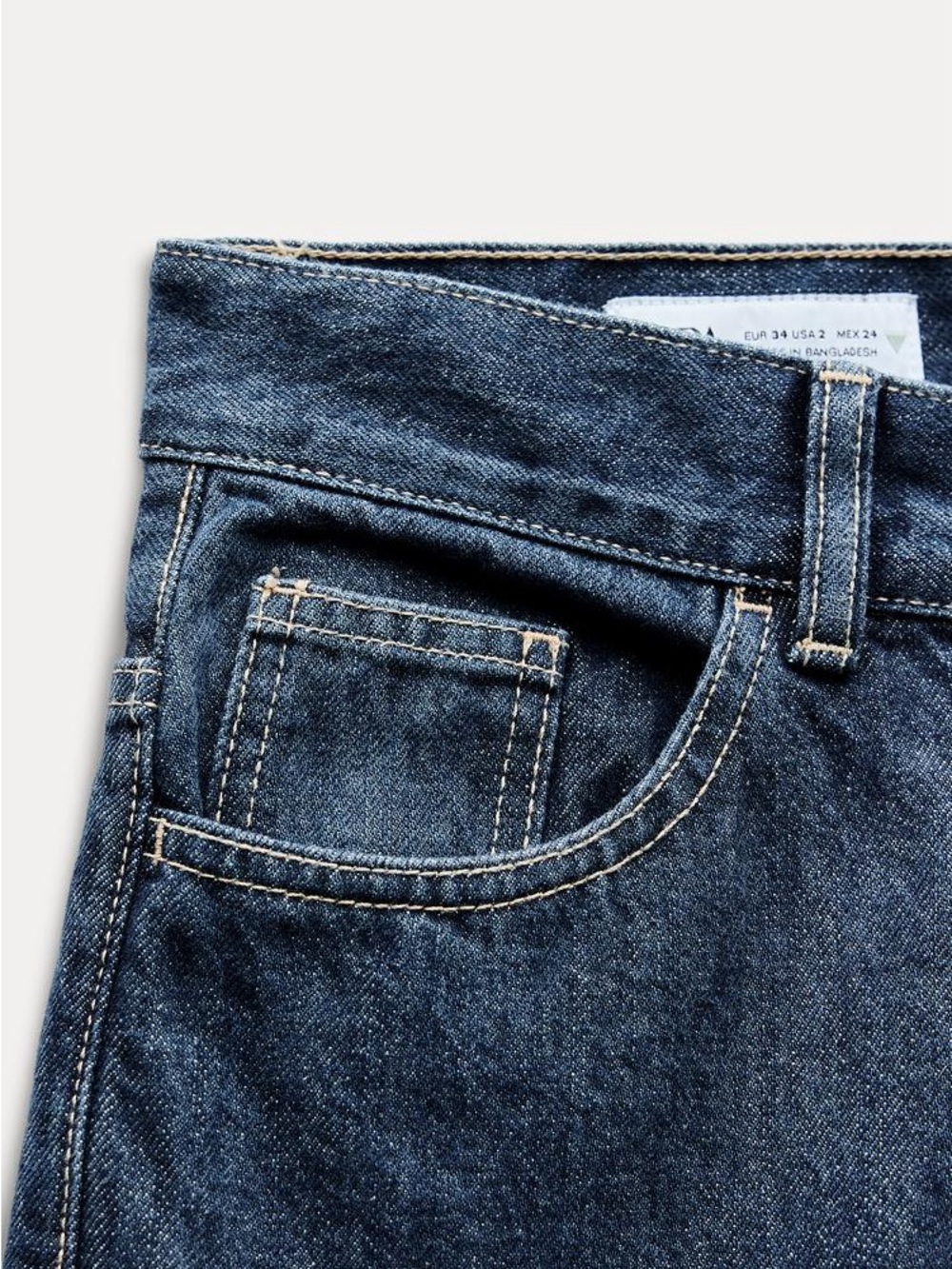 Zara TRF Wide Leg High Waist Jeans US 4 - Picture 10 of 11